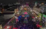 Es encendido el rbol de Navidad Coca-Cola en el Centro Histrico de Tijuana