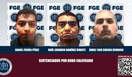 3 hombres responsables de robo calificado