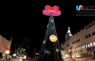 Realizan encendido del rbol de Navidad Coca-Cola en Centro Histrico de Tijuana