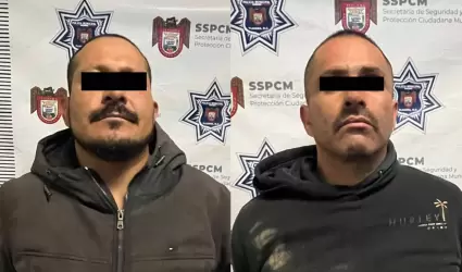 Tras persecucin policial, capturan a dos presuntos asaltantes