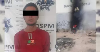 Detenido por causar daos a comercio en Mexicali