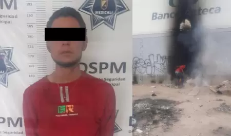 Detenido por causar daos a comercio en Mexicali