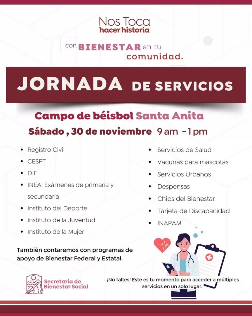 Servicios gratuitos a Santa Anita