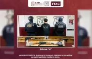 Tras persecucin, FESC detiene a joven en posesin de armas largas