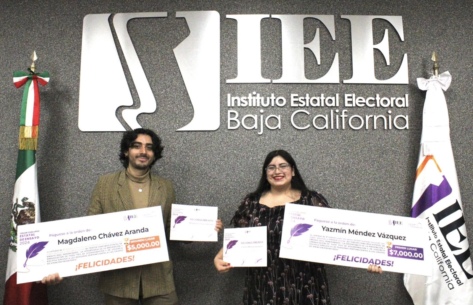 Premia IEEBC a los tres primeros lugares del Tercer Concurso Estatal de ...