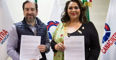 Firman convenio de colaboracin Cultura y Canacintra Mexicali