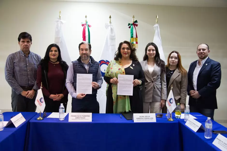 Firman convenio de colaboracin Cultura y Canacintra Mexicali