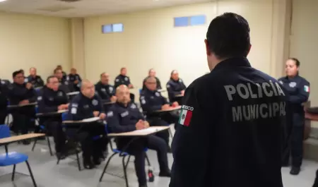 Capacitacin de policas municipales en Tijuana