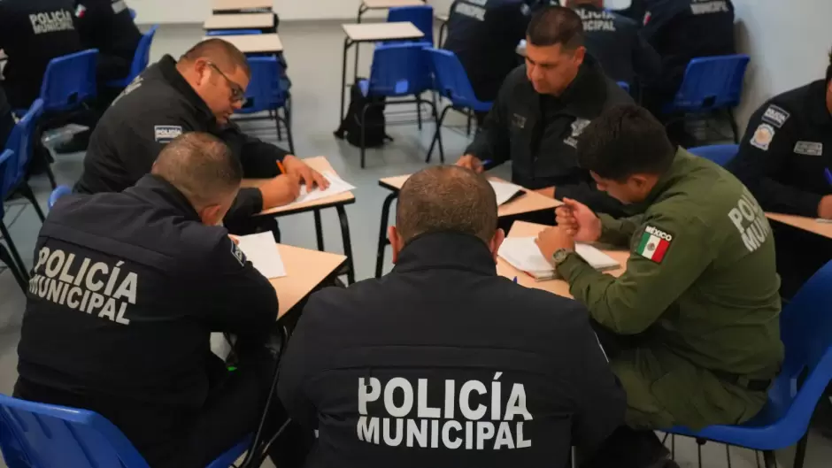 Capacitacin de policas municipales en Tijuana