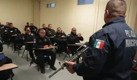 Capacitacin de policas municipales en Tijuana