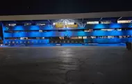 El palacio municipal de Tijuana es iluminado de azul por el Da Internacional de las Personas con Discapacidad