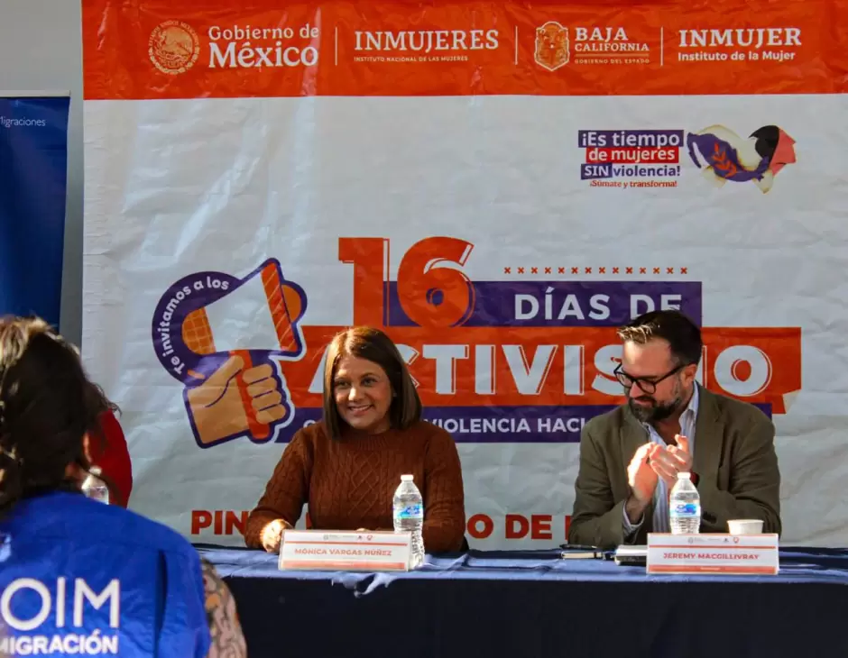 Realizan instalacin de Punto Naranja y presentacin de gua de atencin a mujeres migrantes en comunidad Aves