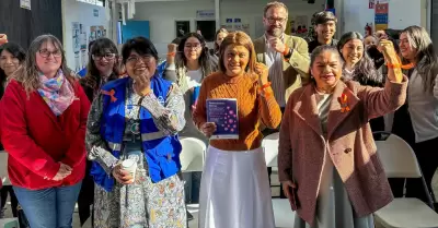 Realizan instalacin de Punto Naranja y presentacin de gua de atencin a mujer