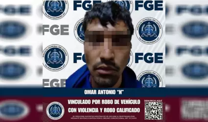 Hombre queda en prisin preventiva por robo de vehculo con violencia y robo cal