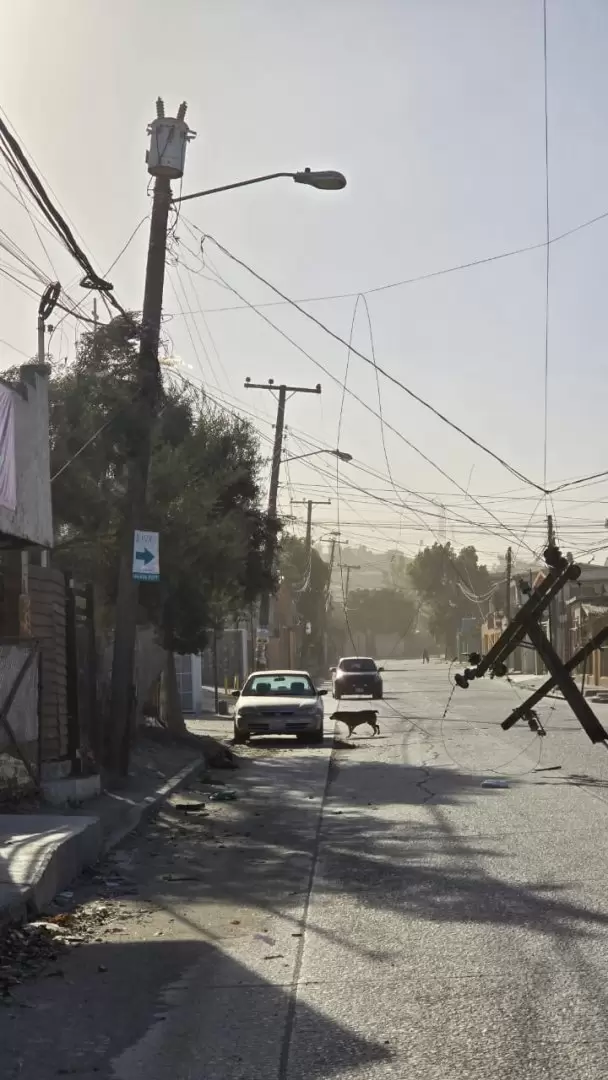 Restablecen suministro elctrico tras rachas de viento en Tijuana