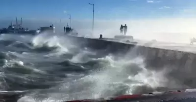 Fuertes vientos golpean las costas de Veracruz