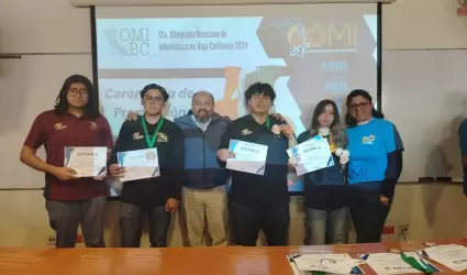 Seis estudiantes triunfan en la Olimpiada Mexicana de Informtica de BC