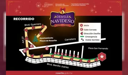 Anuncia gobierno de Rocio Adame cierre de vialidades por actividades decembrinas