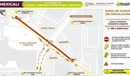 Anuncia SIDURT cambios de circulacin en distribuidor vial Lzaro Crdenas y Ven