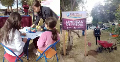 CESPM realiza jornada de servicios en la colonia El Porvenir