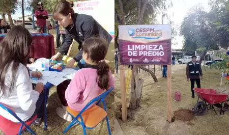 CESPM realiza jornada de servicios en la colonia El Porvenir