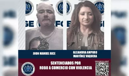 Sentencian a dos responsables de robo calificado en Tijuana