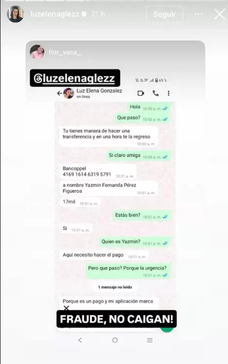 Luz Elena Gonzlez revela que hackearon su cuenta de WhatsApp