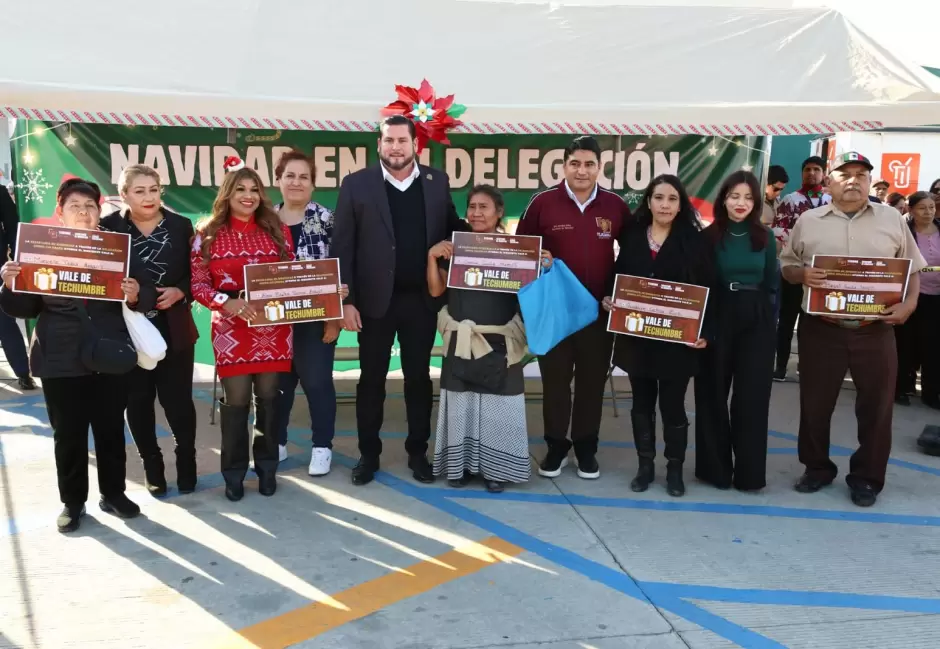 Celebra alcalde Ismael Burgueo posada navidea en la delegacin Cerro Colorado