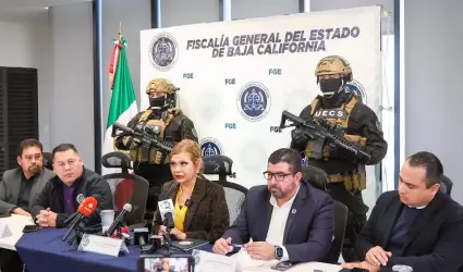 Presenta FGE BC resultados efectivos en detenciones para esclarecer casos de rel