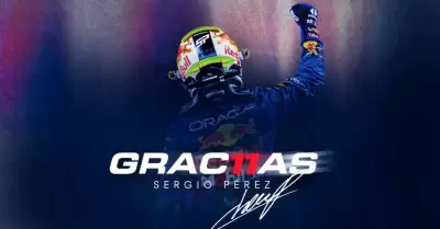 Red Bull le da las gracias a "Checo" Prez