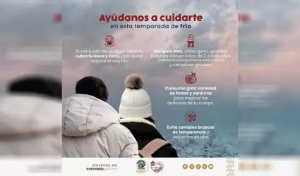 Llama Servicios M�dicos a tomar medidas preventivas ante el fr�o