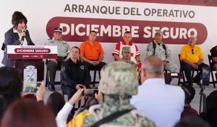 Operativo diciembre seguro; Norma Bustamante refuerza la seguridad en estas fies