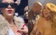 VIDEO Mariah Carey le firma autgrafo en el seno a Rihanna