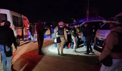 Grupo coordinado entre FESC, Defensa e INM, rescata a personas en condici�n de t