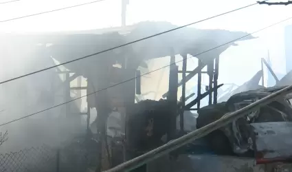 Dos muertos en incendio de la colonia Leandro Valle