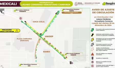 Anuncia SIDURT ajustes de circulacin en distribuidor vial Lzaro Crdenas y Ven