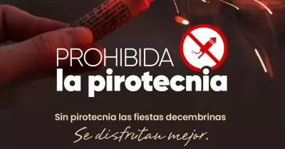 Prohibida la pirotecnia