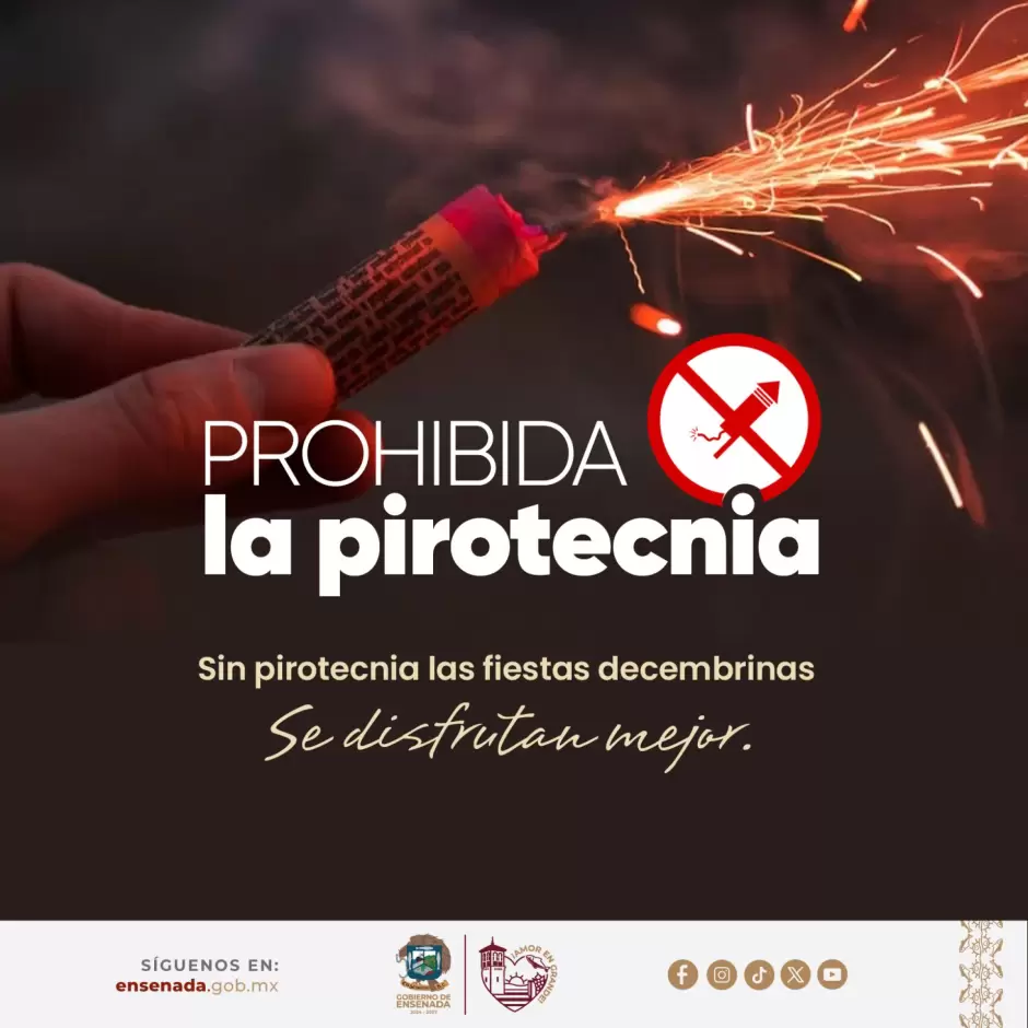 Prohibida la pirotecnia