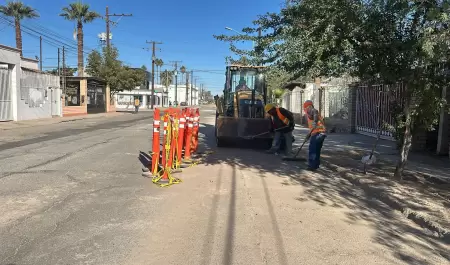 Obras de reposicin de lneas de agua potable en Mexicali