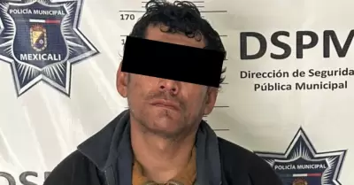 Detenido por intento de robo con violencia y daos en propiedad ajena en Mexical