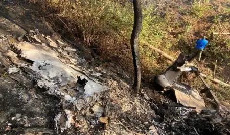 Avioneta desplomada en Jalisco