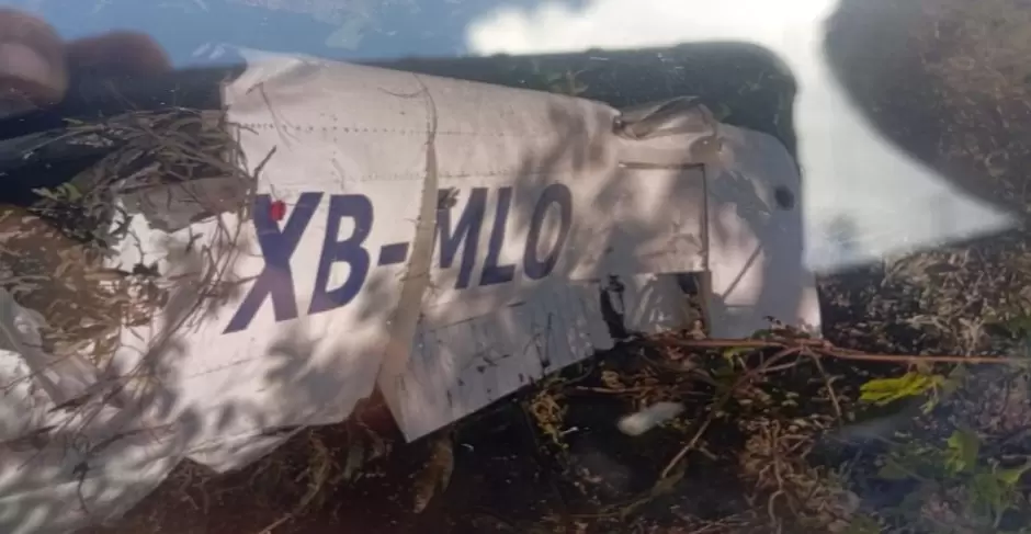 Avioneta desplomada en Jalisco