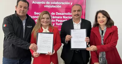 Firman convenio Canacope y Sedeti para fortalecer al comercio pequeo en Tijuana