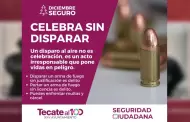 Gobierno de Tecate hace un llamado a la ciudadana a no realizar detonaciones de armas de fuego durante las fiestas decembrinas