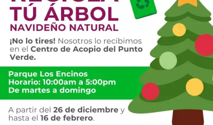 Programa de reciclaje de rboles navideos