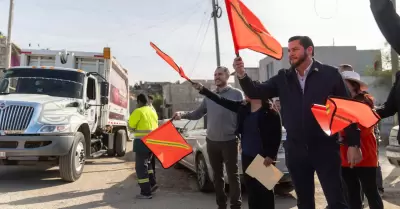 Arranque a nueva ruta de recoleccin de basura en la colonia Lomas del Refugio