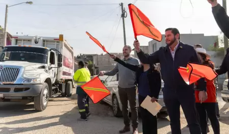 Arranque a nueva ruta de recoleccin de basura en la colonia Lomas del Refugio