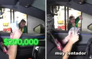 VIDEO Tiktoker ofrece 200 mil pesos a joven de 7-Eleven para que renuncie