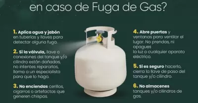 Emite Direccin de Bomberos recomendaciones para detectar fugas de gas