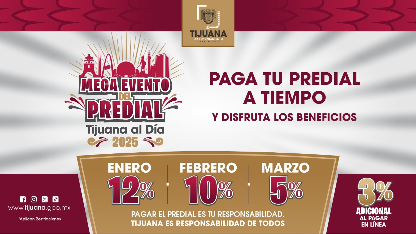 Tijuana inició enero con 12% de descuento en el pago del impuesto ...